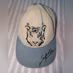 Vintage Siegfried & Roy Hat Snapback Baseball Cap Mens White USA Made 90s